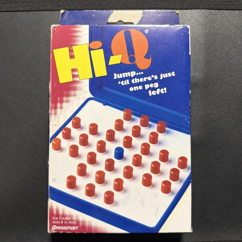 Vtg Hi-Q Game Pressman Strategy NOS 1998 Travel